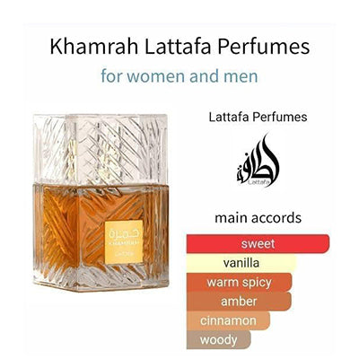 Lattafa Khamrah Eau De Parfum 100ml For Men & Women